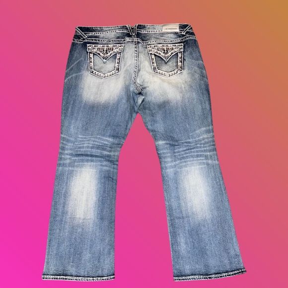Plus Size Vigoss Bedazzled The New York Bootcut Jeans Size 42x31 - Picture 5 of 5